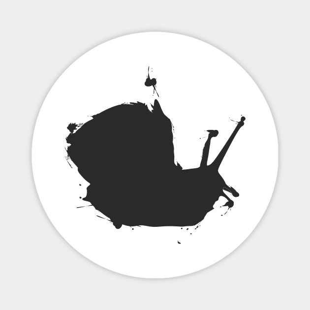 Snail grunge daub Magnet by aceofspace